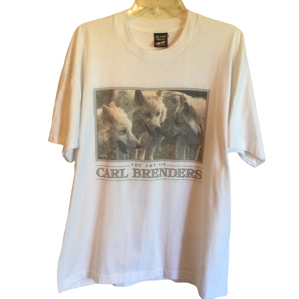 Vintage The Art Of Carl Brenders Wildlife Tee Shirt.